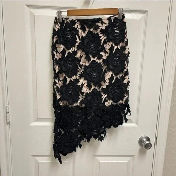 🖤Keepsake The Label I Will Wait Skirt Black Lace - Picture 5 of 10